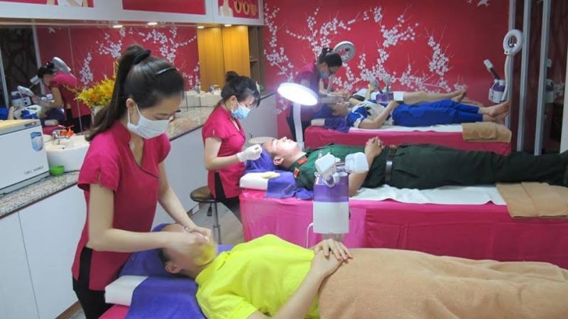 spa chăm sóc da ở hà nội